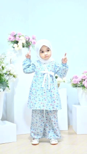 KOREAN LOOK SET KULOT YURI BAYI - REMAJA PEREMPUAN 1 - 4 TAHUN BY CUTETRIK PAKAIAN BAYI SIMPEL CANTIK LUCU MOTIF BUNGA