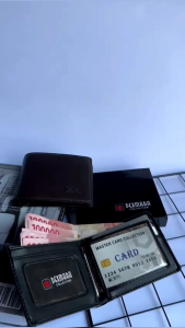 Dompet Lipat Pria Kulit Bagus Logo Dm06