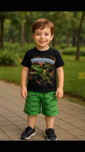 BAJU ANAK COWOK CEWEK MOTIF ANOMALI BOMBARDINO CROCODILO SETELAN ANAK MOTIF ANOMALI BOMBARDINO CROCODILO BAHAN KATUN Fashion