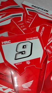 Desain Decal Motor CRF Merah Terbaru