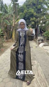 Gamis terbaru tenun etnik