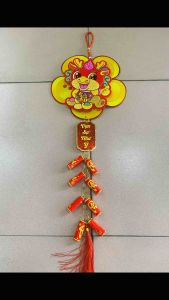 Liễn treo khánh treo Rồng  pháo Vạn Sự Như Ý may mắn trang trí lễ Tết