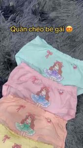 Quần chip quần lót tam giác bé gái cotton co giãn 4 chiều (hoạ tiết ngẫu nhiên) siêu cute