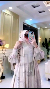 (9) SYAFEERA ANNA Baju Dress Gamis set Hijab Muslimah Anna Series by Syafeera. Nazra Sha