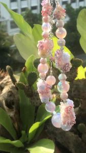 Pink Feminine Floral Phone Charm