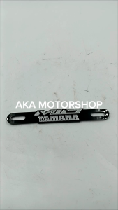 Yamaha Mio Plate Number Emblem Badge Glossy Silver-Color for Motorcycle - High-Quality Accessory