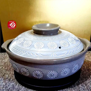 9Go JAPAN HANA MISHIMA HOTPOT / CLAY POT / CASSEROLE 3.2L - Size 9 (4-5 SERVING) • JAPAN SURPLUS