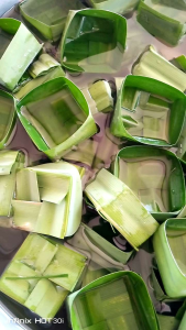 กระทงใบเตยสด กระทงขนมตะโก้ ได้สินค้าสดใหม่ ผลิตวันจัดส่ง สดใหม่แน่นอน