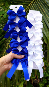 [[ยกแผง 6ชิ้น]]โบว์นักเรียน 2แฉก กิ๊บสปริง ขนาดโบว์ 2นิ้ว พร้อมส่ง