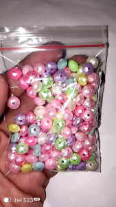 Manik / monte model bakpao mengkilap warna mix