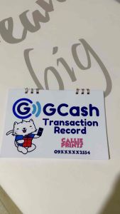 100 Pages | 50 Leaves GCASH Transaction Book | Back to Back Print