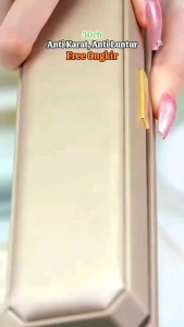 Kalung Liontin Titanium Wanita Permata Hitam Kekinian Anti Karat