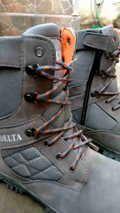 SEPATU SAFETY BOOTS PRIA PROGSKIN UJUNG BESI AGLS
