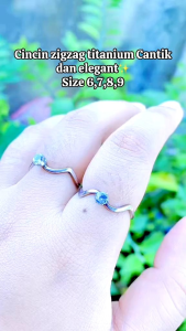 RinaXp- Cincin Titanium Petir Berpasir Titanium Anti Karat