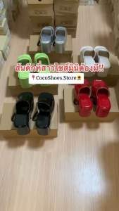 รุ่น ”DA” รองเท้าส้นตึกสายคาดสวมกระชับเท้า~เบา~นุ่ม~💕พร้อมส่ง💕