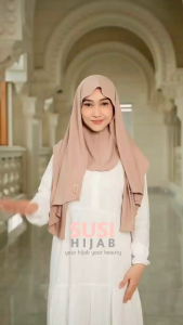SUSI HIJAB ORI - PASMINA NARRA M INNER KANCING SNAP  Bahan Jersey