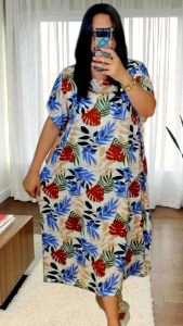 3XL TO 4XL • Sally Plus Size Comfy Maxi T Shirt Dress