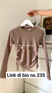 VALEN TOP BLOUSE SERUT / BLOUSE SERUT RIB / BLOUSE WANITA MURAH PREMIUM