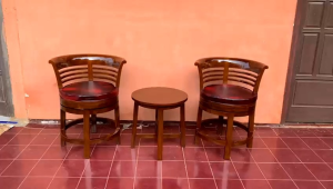 KURSI TERAS PUTAR 360 DRJT.KAYU JATI