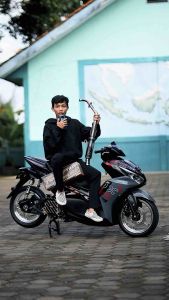 Knalpot Model ceklis Salemba Aerox Beat Vario 125/150 Aerox Nmax Mio Tipe Halfblue Original 3STAR High Performance