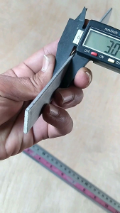 Stainless Platt Lebar 25 cm Tebal 3 mm Panjang 20 cm Plat Stainless