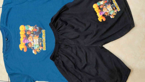 Setelan Atasan dan Celana Pendek Gemoy Jumbo Anak Laki-Laki & Perempuan Usia 2-9 Tahun