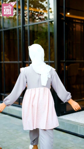 Setelan Anak Perempuan Remaja Vitto Kidswear Oneset Amora Korean Style 6-15th