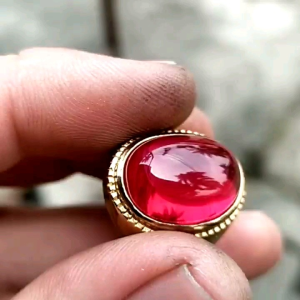Cincin Batu Akik Merah Siam Asli Bangkok Top Kualitas Original