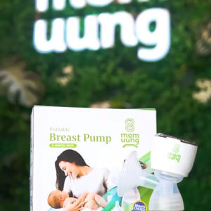 Mom Uung Pompa ASI Portable  - Breast Pump Portable Hospital Grade Dual Mode - Hisapan Kuat & Nyaman - Garansi 2 Tahun