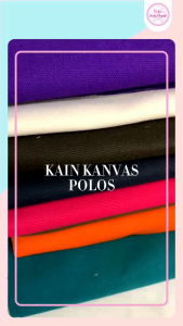 Kkv6 Kain Kanvas Polos Ukuran 50cm x 145cm