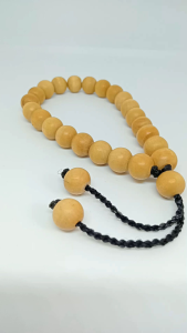 Gelang Kayu Kemuning Gading Model Tarik H390