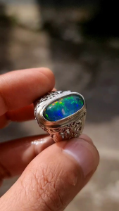 Cincin batu akik kalimaya Afrika super jarong kristal