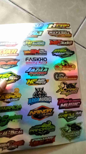 STIKER SOUND | STIKER SOUNDSYSTEM | STIKER HOLOGRAM | STIKER ANTI AIR | STIKER 1 LEMBAR