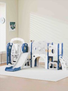 JOYEASE Kindergarten Kid Giant Indoor Outdoor Telescope Playground Swing Slide Basketball Storage Stair Gelongsor Terowong