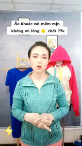 Áo Khoác Đốm CỔ LỌ KHÔNG NÓN ( Có 04 túi túi có khóa kéo Dành cho các bạn nữ mặc ở nhà để dưỡng da)