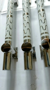 Handle pintu sisik 2 dua set kunci full stainless panjang 45 cm 60 cm/Gagang pintu rumah 2 dua pintu set kunci/Tarikan pintu rumah minimalis 4 empat pcs/Handle pintu 2 kupu Tarung/Satu paket Gagang pintu 4 empat set kunci/Handle pintu Full set kunci