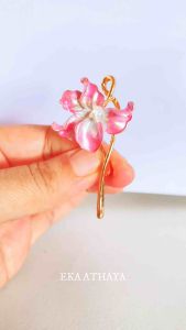 bros permats bunga aksesoris wanita bross hijab brooch jilbab hijabers gaya korea