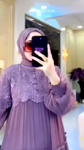 GAMIS JELITA | DREES SHIMER MIX BRUKAT DREES BRUKAT TERBARU DREES KONDANGAN GAMIS WANITA TERBARU FASHION MUSLIM