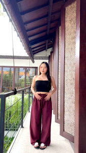 Celana Panjang Jerome Basic Kulot Highwaist Linen