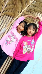 Setelan Cargo Anak Perempuan Labubu