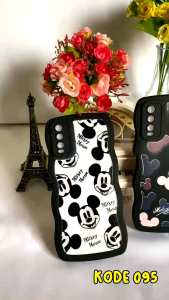 Case Vivo 1716 v7 plus v7+ Softcase Gelombang Motif Mickey Mouse Kesing Casing Silikon Silicone Cesing