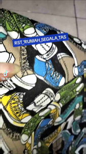 RST TAS SERUT 100% KANVAS MOTIF BUKAN SABLON TAHAN LAMA KUAT FASHION TRENDI BISA DI CUCI