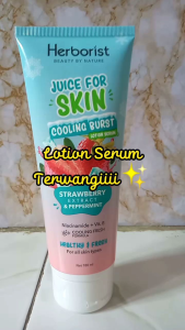 (COD) NEW !!! Herborist Cooling Burst Strawberry Lotion Serum Bodylotion 180ml
