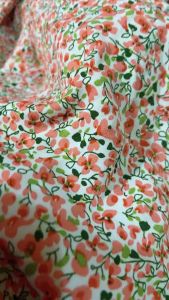 70cm x 1m5 vải lụa mango hoa nhí mềm mát may áo lẻ pha phối đồ bé (S7)