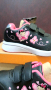 Sepatu sneaker anak cewek ANDO LILY Fly &  lily flower  sz 25-32 (FREE KAOS KAKI)