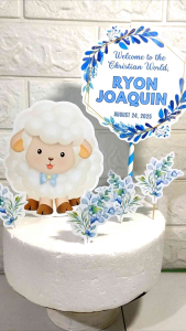 Sheep Cake Topper (High-quality Personalize Ready-to-use)