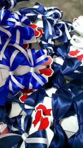 Hand Made "โบว์นักเรียนคู่" และ "กิ๊ฟผ้าซาติน" สำหรับกิ๊ฟนักเรียน ราคาสามารถปรับปรุงได้