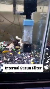 Quick Internal Filter Susun Mesin Pompa Udara Akuarium