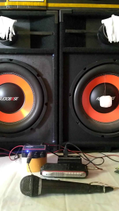 Power Amplifier Karaoke support gitar listrik / Mic Karaoke Super Jernih