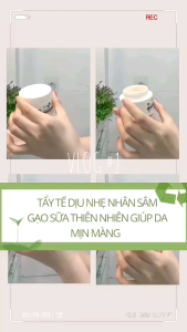 CHÍNH HÃNG Tẩy Tế Bào Chết Chiết Xuất Nhân Sâm Sạch Sâu Giảm Mụn Sáng Da Tăng Khả Năng Hấp Thụ Kem.Mua để nhận quà